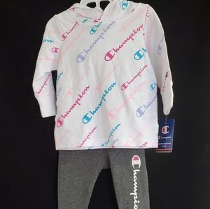 Champion/Hoodie and Leggings Set